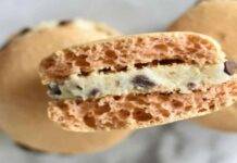 Finti macaroons di pasta biscotto