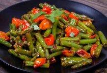Fagiolini alla pugliese con pomodorini