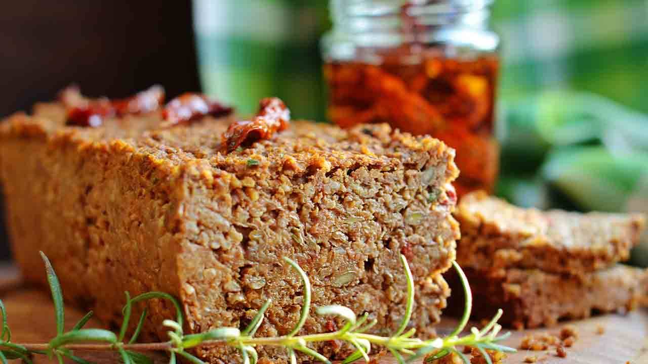 Polpettone con lenticchie carote e riso