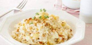 Risotto cremoso al cavolfiore con mandorle e noci