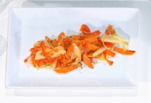 Verdure alla julienne afrodisiache | Passione in cucina Verdure alla julienne afrodisiache. Foto di È sempre Mezzogiorno
