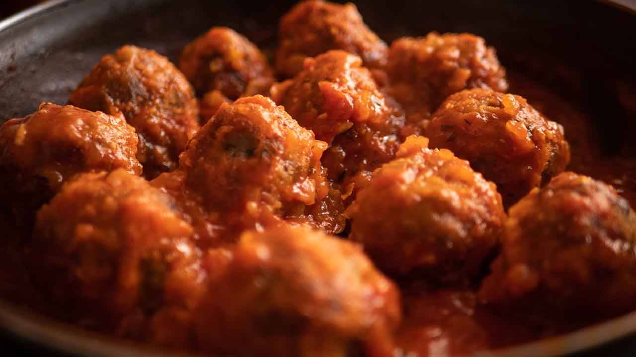 polpette vegane con passata di pomodoro