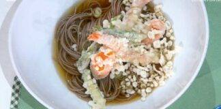 Foto di È sempre mezzogiorno. Tempura soba della chef Francesca Marsetti