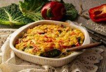 Pasticcio di verza, patate e peperoni con tocco speciale