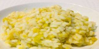 Risotto al burro con riso porri e patate