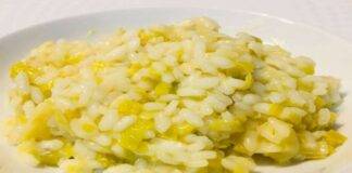 Risotto al burro con riso porri e patate