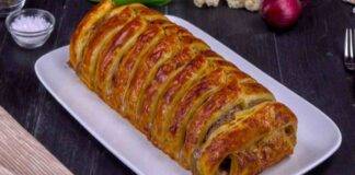 Strudel filante di carne e verdure