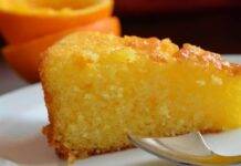 Torta di latte di riso yogurt e arancia