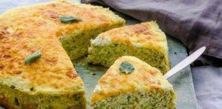 Torta di zucchine e menta al bicchiere senza glutine