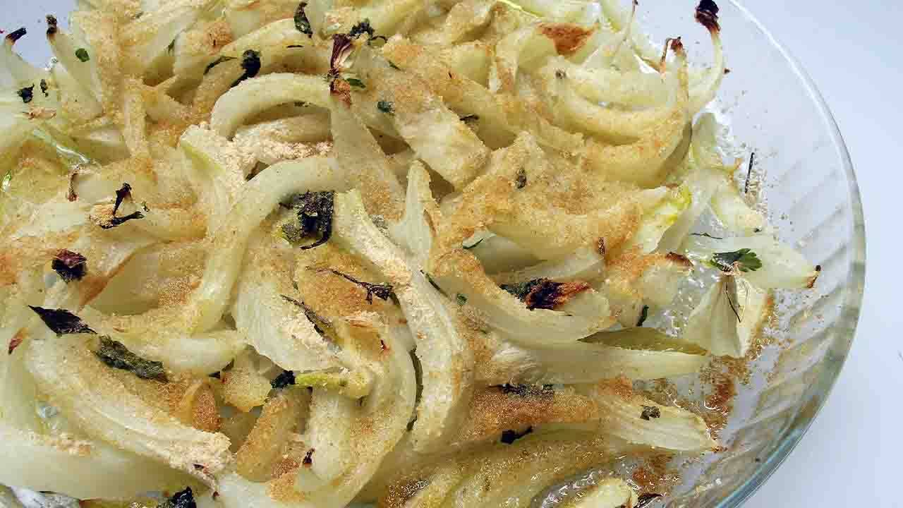 finocchi a gratin con olive