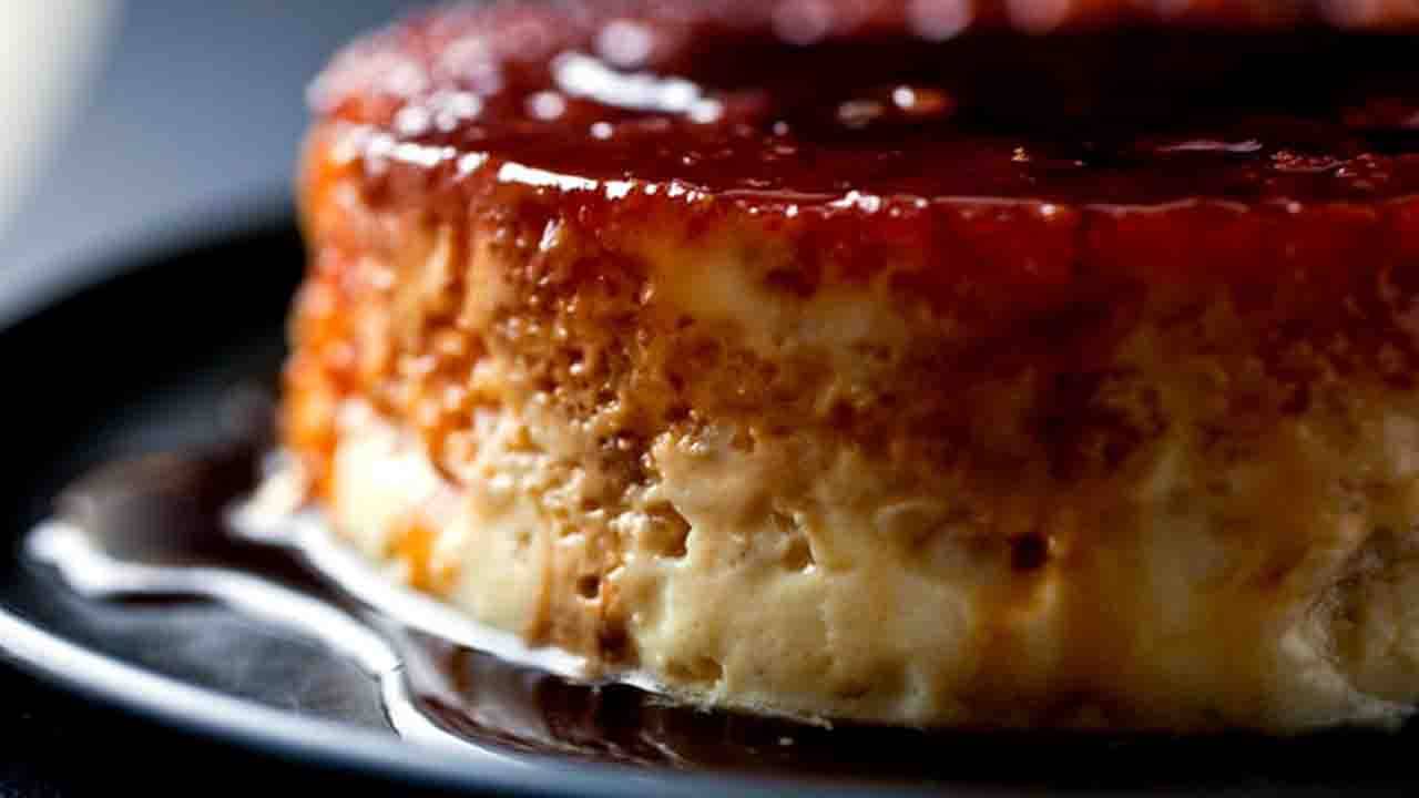 creme caramel al riso