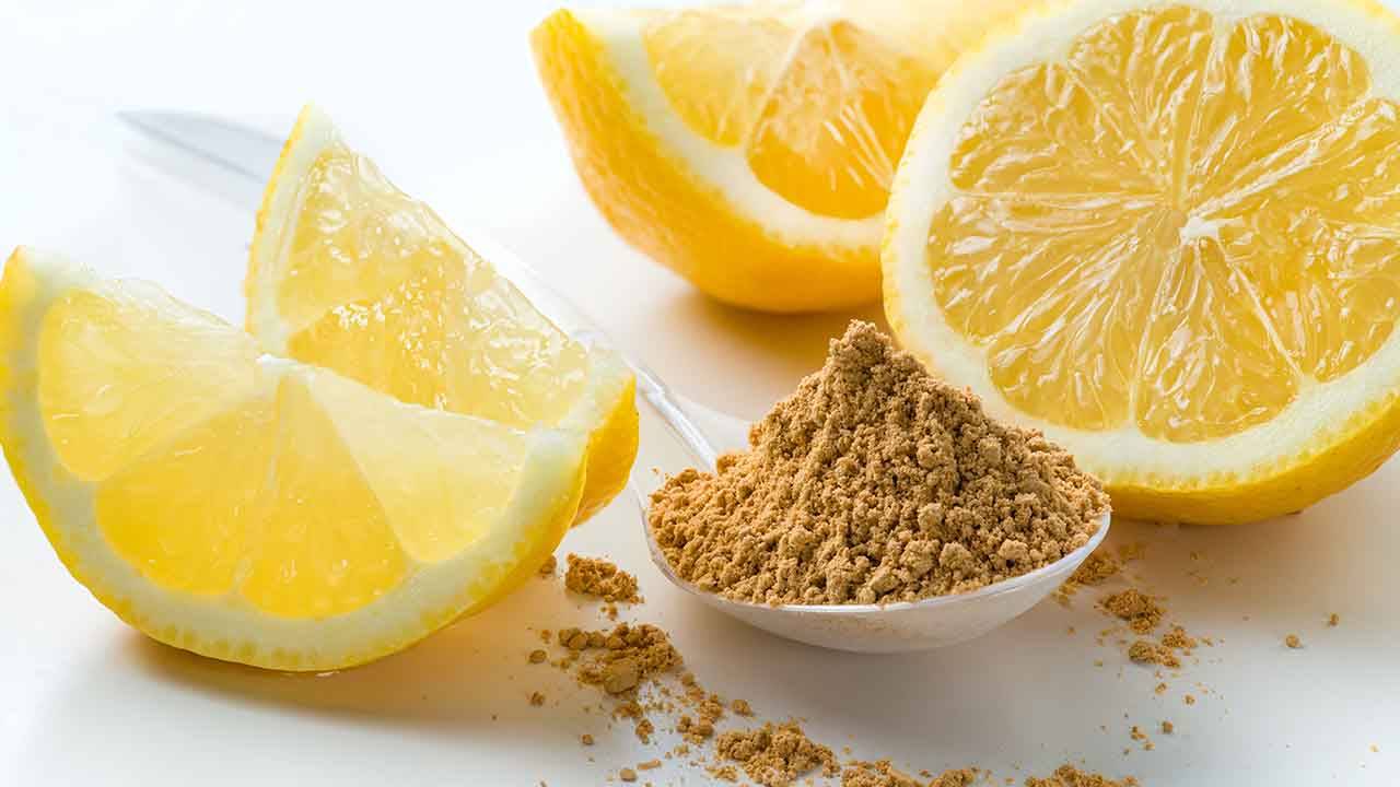 aroma di limone in polvere