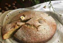 torta di ricotta e nocciole