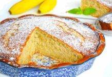 torta speciale con banane e ricotta