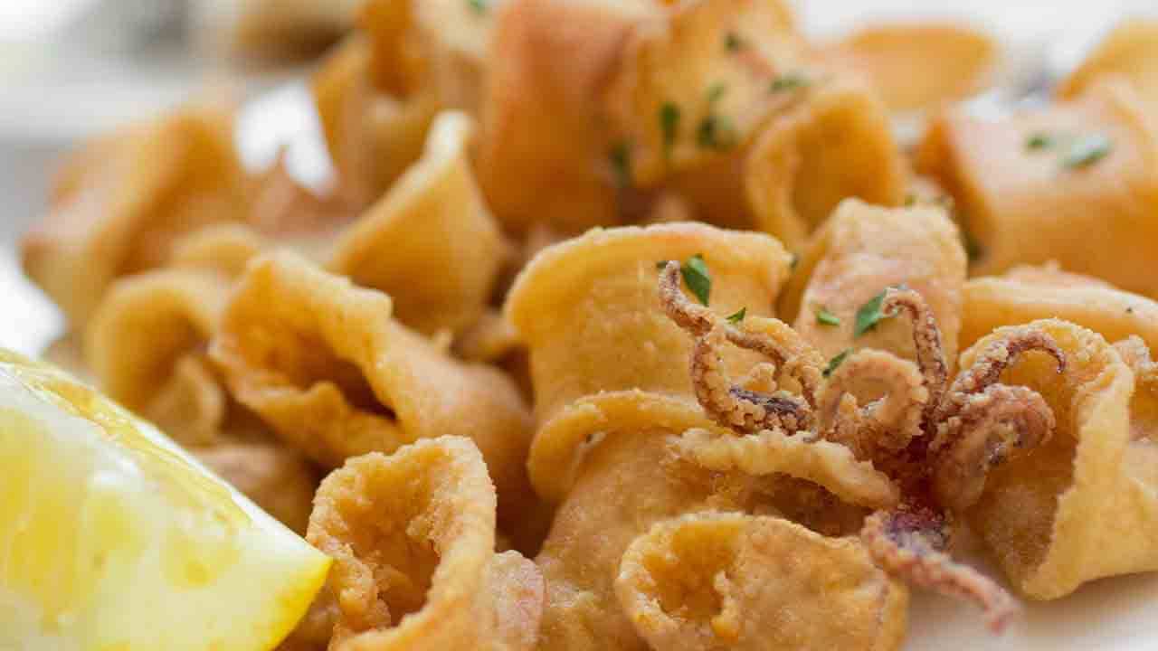 frittura di pesce in friggitrice ad aria