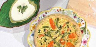 È sempre mezzogiorno | Ricetta della chef Chloe Facchini | Quiche di verdure con salsa mousseline