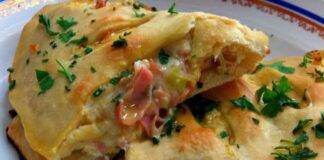 Finte pizze ripiene alla carbonara