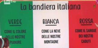 Foto di È sempre mezzogiorno. Bandiera italiana. Spiegazione del social chef Lorenzo Biagiarelli