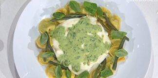 Foto di È sempre mezzogiorno. Tortelli ripieni di pesto e prescinseua dello chef Ivano Ricchebono