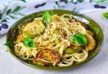 Pasta con zucchine burro e menta