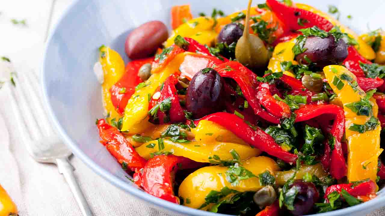 peperoni all'insalata con olive