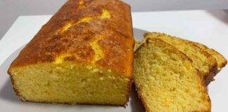 Plumcake arancia e vaniglia