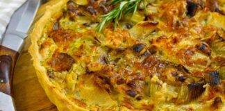 Quiche finocchi e porri