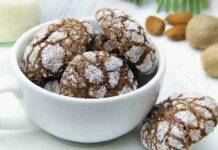 biscotti veloci al cacao con noci e mandorle