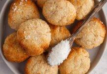 Biscotti veloci al cocco. Foto di Ricettasprint
