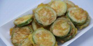 Chips di zucchine in pastella