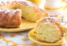 Ciambella all'ananas fragrante e morbida, per una colazione leggera e salutare