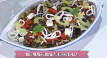 Riso venere olive al forno e feta dei Gemelli Blly | È sempre mezzogiorno