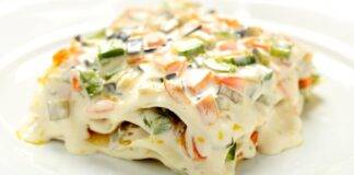 Lasagne bianche con verdure. Foto di Ricettasprint