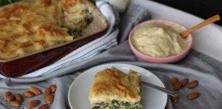 Lasagne mandorle e spinaci