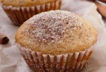 Muffin senza lattosio alla cannella