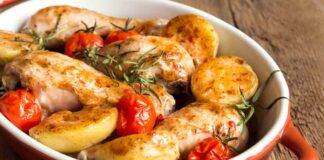 Pollo al forno con patate il secondo con un tocco piccante che non ti aspetti, ricco e sublime