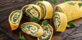 Rotolo frittata con spinaci la sua consistenza morbida ed il ripieno saporito nascondono un segreto tutto da scoprire