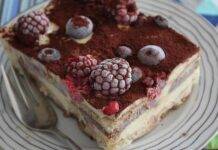 Tiramisù leggero ai lamponi