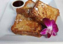 Toast con crema al latte
