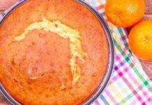 Torta caprese all'arancia