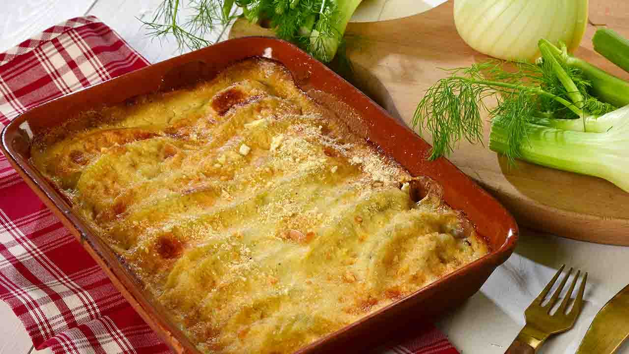 finocchi al forno con parmigiano