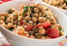 insalata di farro e ceci