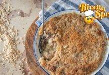 Sformato di riso filante con zucchine speck