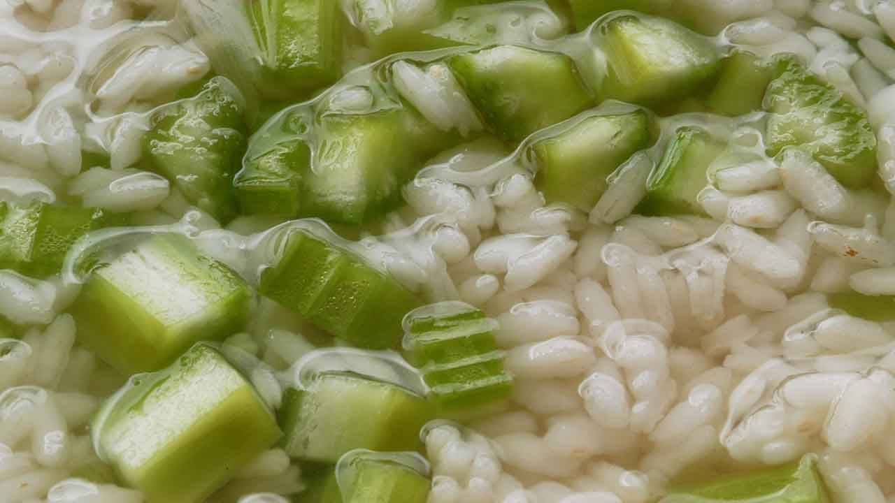 risotto con formaggio e sedano