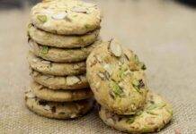 Biscotti friabili mandorle e pistacchio