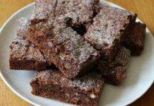 Brownies all'acqua