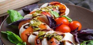 Caprese al pesto