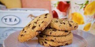 Cookies integrali al fondente,