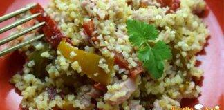 Cous cous con peperoni e tonno, evviva l'estate