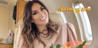 Elisabetta Gregoraci pausa lavoro spuntino - RicettaSprint